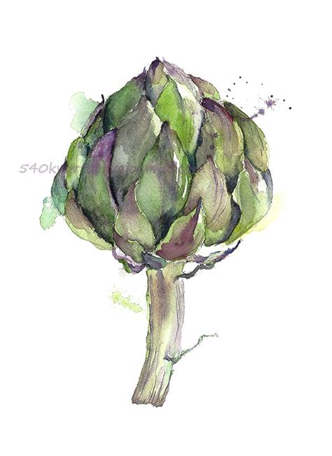 Pin By Lady Nounou On Aquarelles Vegetable Painting Watercolor