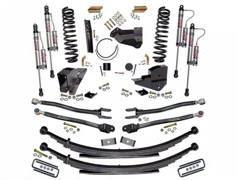 Skyjacker F 250 Super Duty 4 Inch 4 Link Suspension Lift Kit With Rear Leaf Springs And Adx 2 0