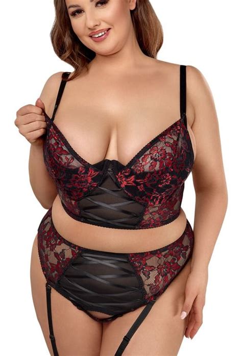 Open Jarretel Lingerie Set Grote Maten Cocolamar Be