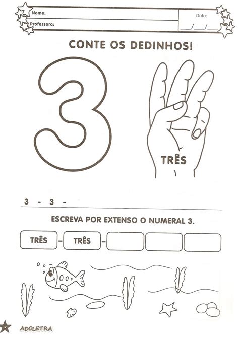 20 Desenhos Do Número 3 Para Colorir E Imprimir Online Cursos Gratuitos