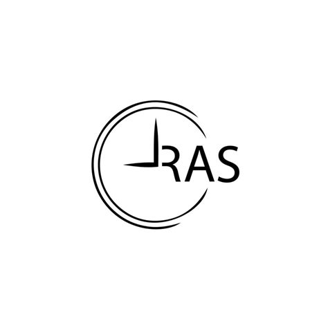 RAS letter logo design on white background. RAS creative initials ...