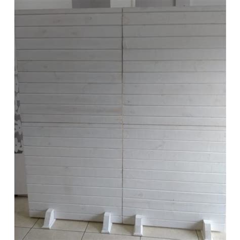 Painel De Pallets Branco X Fechado