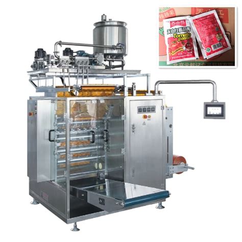 High Efficiency Food Catsup Tomato Paste Sachet Packing Machinery