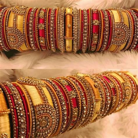 Pin By Deepti Priyanka On Girly Things Silk Thread Bangles Design