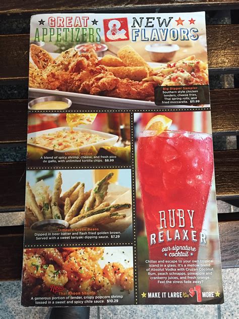 Ruby Tuesday Printable Menu