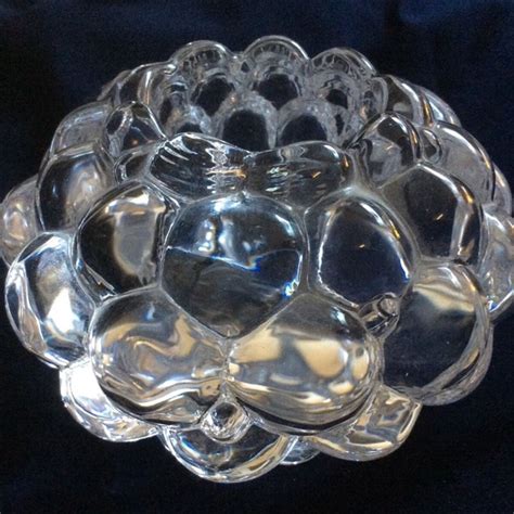 Orrefors Accents Orrefors Sweden Crystal Raspberry Bubble Votive Candle Holder Anne Nilsson