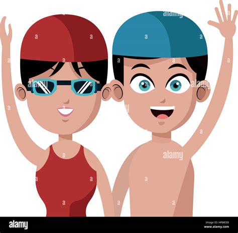 Swimmer Cartoon Icon Image Stock Vector Image Art Alamy