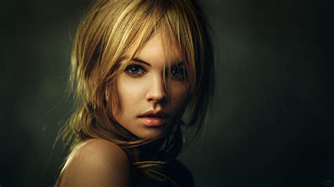 Women Blonde Portrait Face Anastasia Scheglova Open Mouth Wallpaper