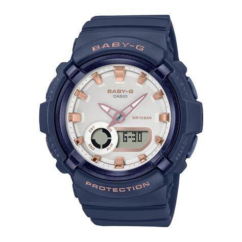 Reloj Baby G Bga Ba Adr Resina Mujer Blanco Btime