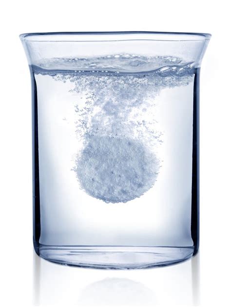 Fizzy Tablet Dissolving In Water Stock Photo Image Of Dissolve Drop