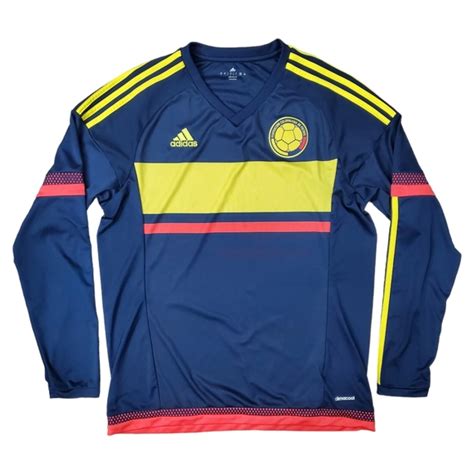 Adidas Shirts Adidas Federacion Columbiana De Futbol Soccer Jersey Long Sleeve Poshmark