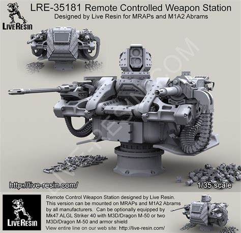 Remote Controlled Weapon Station For Mraps And M1 Abrams