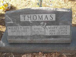 Mary Jane Thompson Thomas M Morial Find A Grave