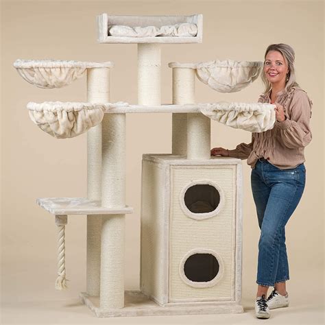 RHRQuality Cat Tree For Large Cats Cat Paradise Large Cat