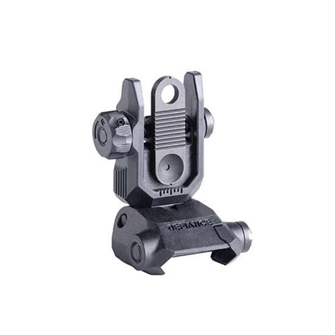 Kriss Usa Daprsbl00 Flip Up Rear Sight Ar 15 Black Low Profile Polymer Stagecoach Shootin Irons