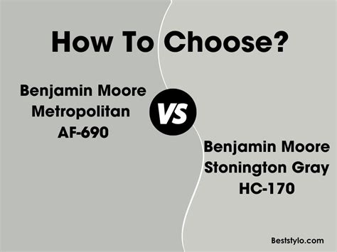 Benjamin Moore Metropolitan Vs Stonington Gray