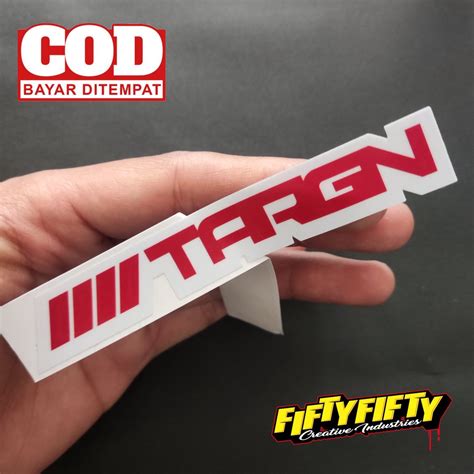 Jual Stiker Print Cut Targn Team Arogan Model Stiker Printing