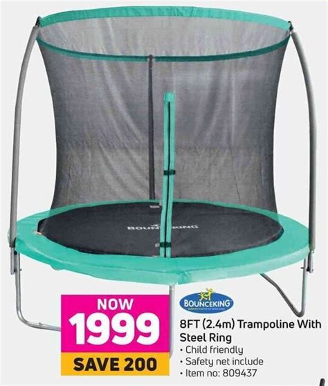 Bounceking 8ft 24m Trampoline With Steel Ring Offer At Game