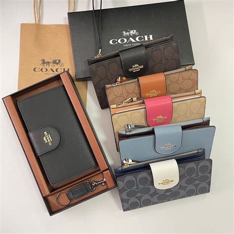 Cartera Coach Dama Carteras De Mujer Moda Largas Tarjetas Fundas Para