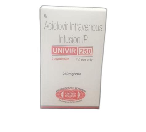 Aciclovir Intravenous Infusion IP Packaging Size 250 Ml At Rs 373 4