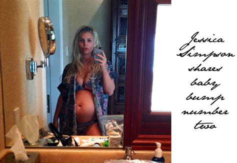 Jessica Simpson Shares Second Baby Bump In Bikini Emily Jane Johnston