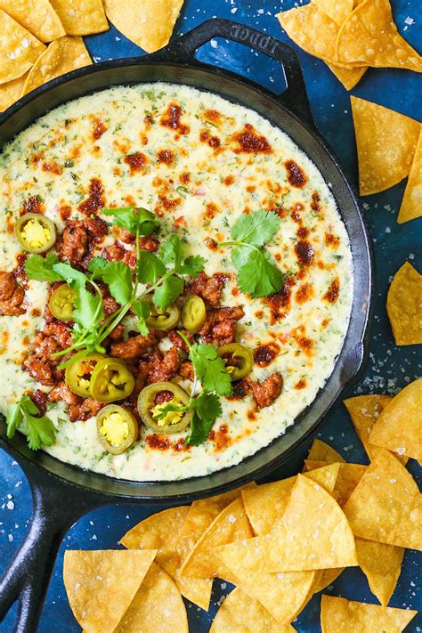 Creamy Chorizo Queso Dip Damn Delicious