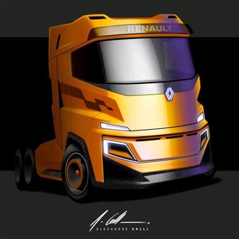 Renault Semi Truck Graphic Art