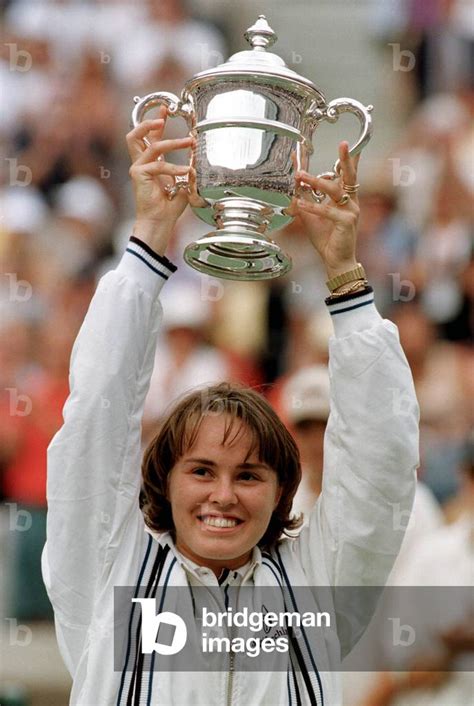 Image Of Martina Hingis From Switzerland Holds The Champion S Trophy