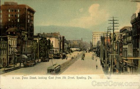 Penn Street Looking East From 5th Street Reading Pa