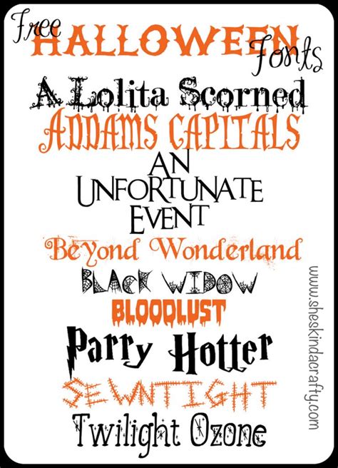 Free halloween fonts printable - ersouth