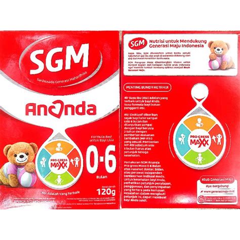 Jual Susu Sgm Ananda Bulan G Shopee Indonesia