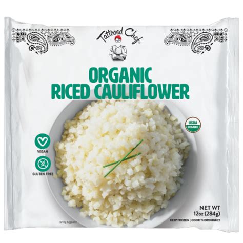 Tattooed Chef Frozen Organic Riced Cauliflower 12 Oz Fred Meyer