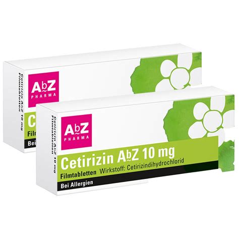 Cetirizin AbZ 10 Mg 2x100 St Shop Apotheke