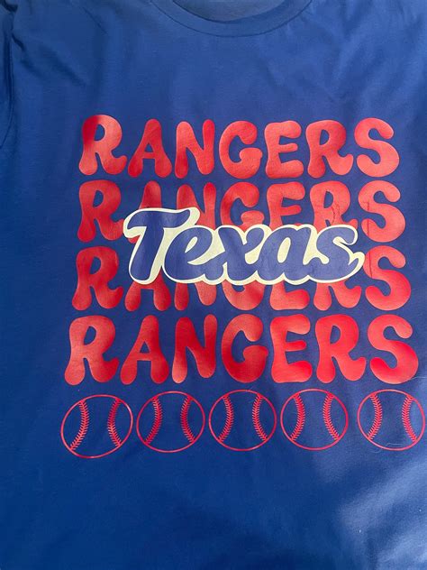 Texas Ranger Shirt Etsy