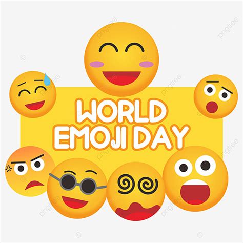 World Emoji Day Vector Hd Images World Emoji Day Character Png Emoji