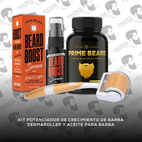 Kit Potenciador De Crecimiento De Barba Minoxidil Honduras