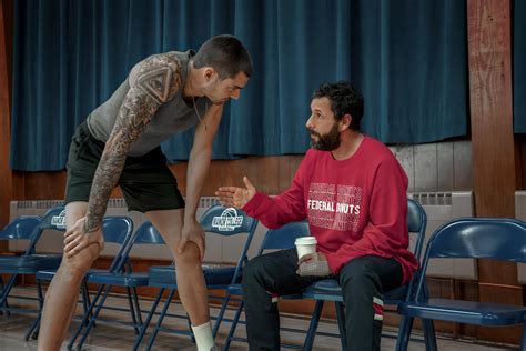 Arremessando Alto Adam Sandler Estrela Filme De Drama De Basquete Da