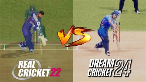 Real Cricket 22 Vs Dream Cricket 24 Comparison Part 2 Cricket 24