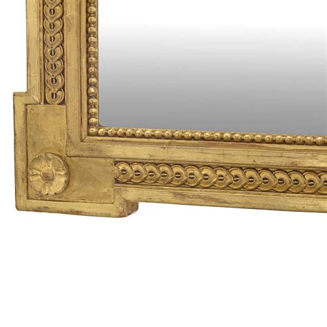 A French Th Century Louis Xvi St Giltwood Mirror