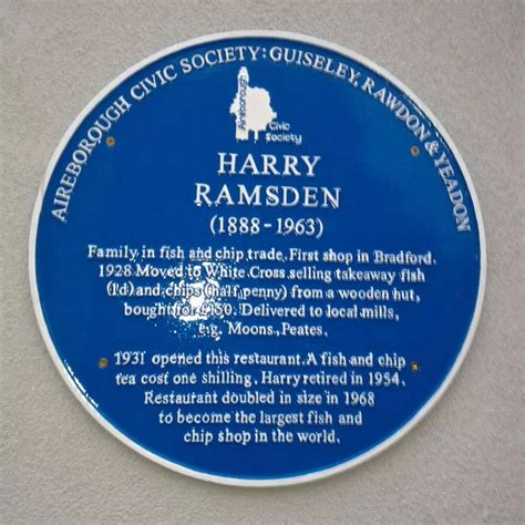 90 Years Ago Today Harry Ramsden Opened His First Fish And Chip Shop In