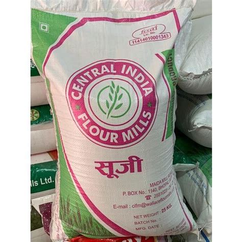 Kg Central India Flour Mills Suji For Cooking Speciality High In