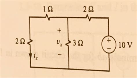 Solved 2 5 4 Determine Vx And Ix In The Circuit Of Fig Chegg