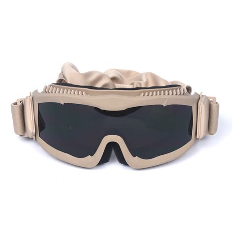 Jsjm New Shooting Goggles Tactical Goggles Shock Resistant Three Lens