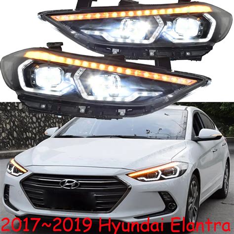 One Set Car Styling For Hyundai Elantra Headlights Drl