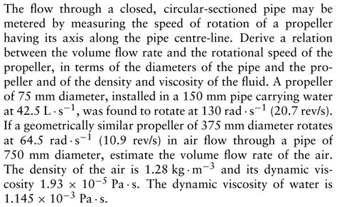 Solved The flow through a closed, circular-sectioned pipe | Chegg.com