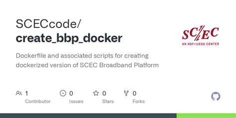 GitHub SCECcode Create Bbp Docker Dockerfile And Associated Scripts