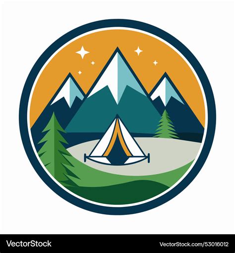 Camp logo Royalty Free Vector Image - VectorStock