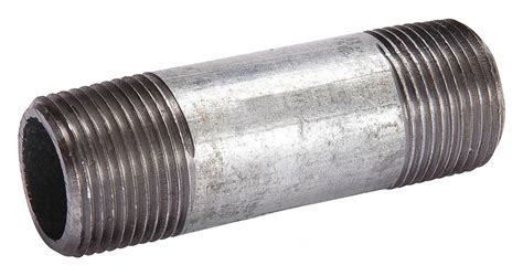 Grainger Approved 1 12 In X 4 In Galvanized Steel Nipple Pipe