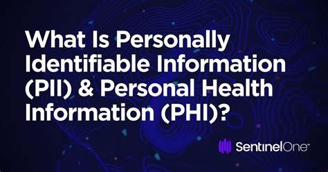 What Is Personally Identifiable Information Pii Personal Health