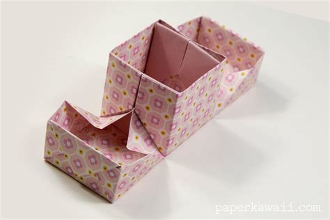 Origami Hinged Box Video Tutorial Paper Kawaii